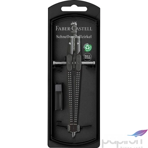 Faber Castell körző készlet gyorsállítóval GRIP fekete 2022