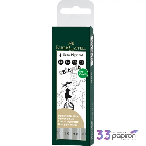 Faber-Castell filckészlet 4-es Ecco-Pigment 4db 167004