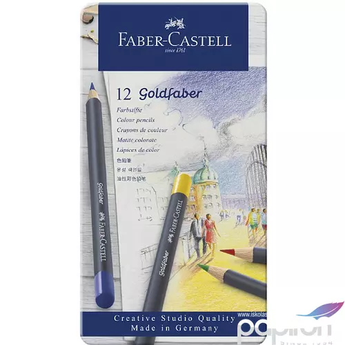 Faber-Castell művészceruza 12db AG-ceruza Godfaber fém dobozban 114712