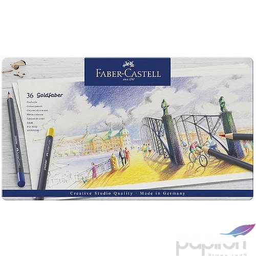 Faber-Castell művészceruza 36db AG-ceruza Goldfaber fém dobozban 114736