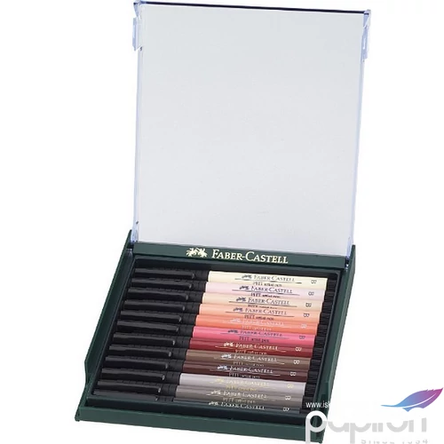 Faber-Castell művész filc 12-e AG-Művész filc Pitt Brush - börtónus 267424