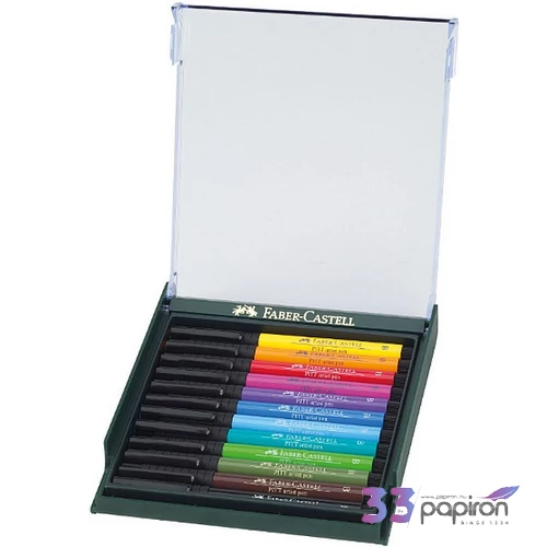 Faber-Castell művész filc 12-e AG-Művész filc Pitt Brush - fényes 267421