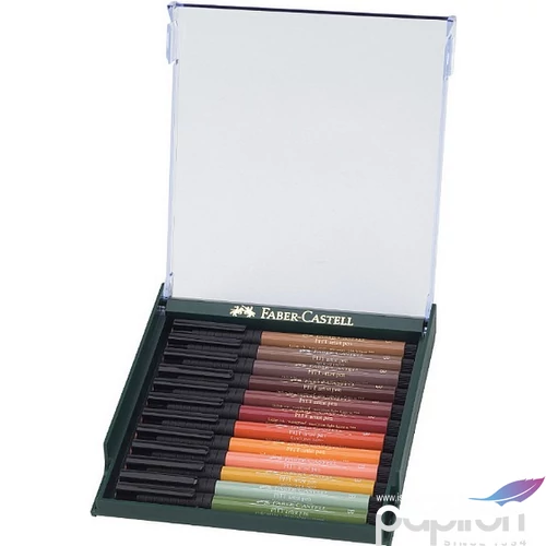 Faber-Castell művész filc 12-e AG-Művész filc Pitt Brush - földszínű 267422