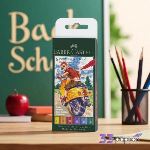 Faber Castell művész filctoll 6db-os PITT Brush 