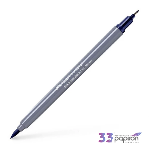 Faber Castell művész filctoll AG-Kétvégű aquarell filctoll indatrén kék 247 Goldfaber Aqua 164647