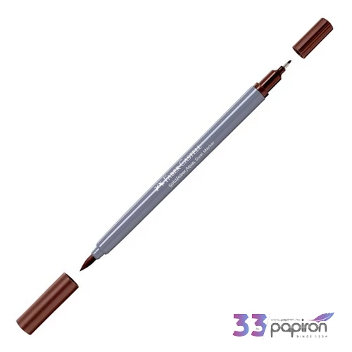 Faber Castell művész filctoll AG-Kétvégű aquarell filctoll égetett siena 283 Goldfaber Aqua 164583