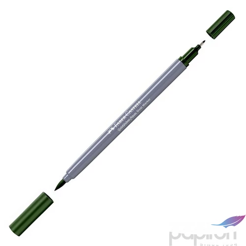 Faber Castell művész filctoll AG-Kétvégű aquarell filctoll fenyőzöld 267 Goldfaber Aqua