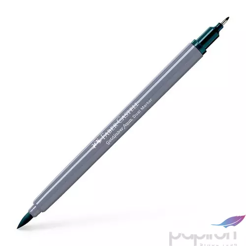 Faber Castell művész filctoll AG-Kétvégű aquarell filctoll mély kobaltzöld 158 Goldfaber Aqua