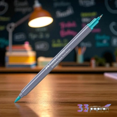 Faber Castell művész filctoll AG-Kétvégű aquarell filctoll világos kobalt zöld 356 Goldfaber Aqua 1