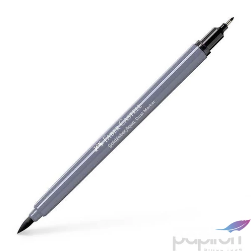 Faber Castell művész filctoll AG-Kétvégű aquarell filctoll fekete Goldfaber Aqua