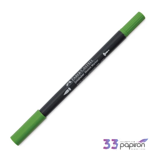 Faber Castell művész filctoll AG-Kétvégű aquarell filctoll earth green yellowish 168 FC164860