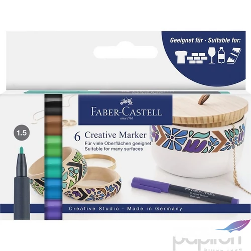 Faber Castell művész filctoll Creative studio 1,5mm  6db-os 160708