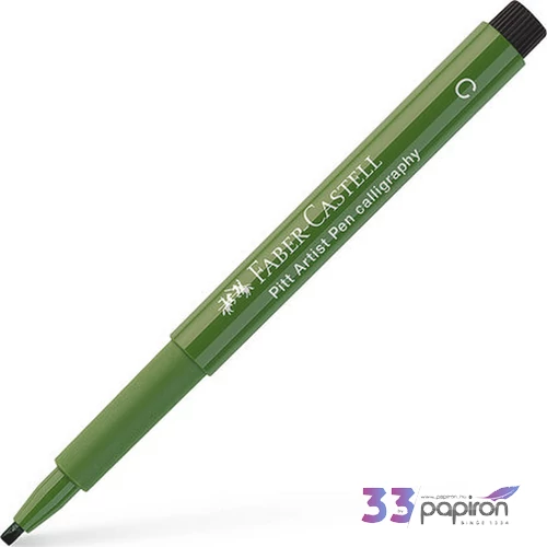 Faber-Castell művész filctoll 2,5mm átlátszatlan krómzöld 167574