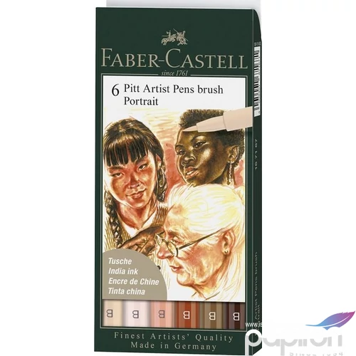Faber-Castell művészfilc AG-Művész filc szett Pitt 6db Portra 167167