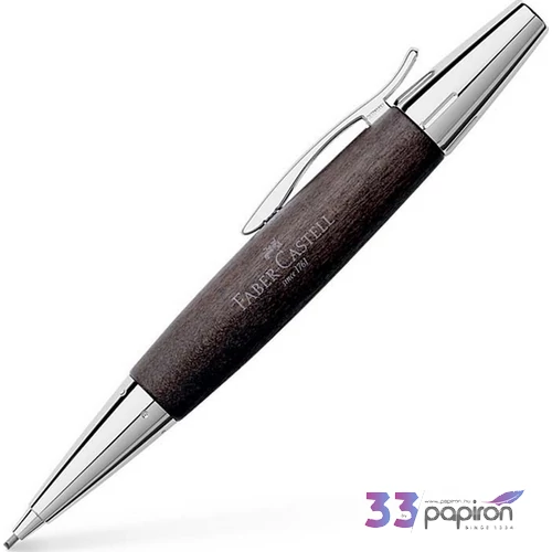 Faber-Castell nyomósiron FC-Töltőceruza E-motion körtefa/krómozot t fém test fekete csavar mechanikával 13