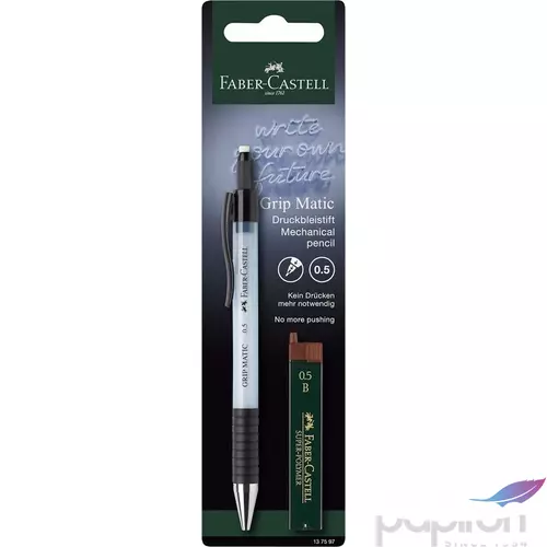 Faber Castell nyomósiron Töltőceruza 0,5mm GRIP MATIC 1375 + hegy BL. 2024