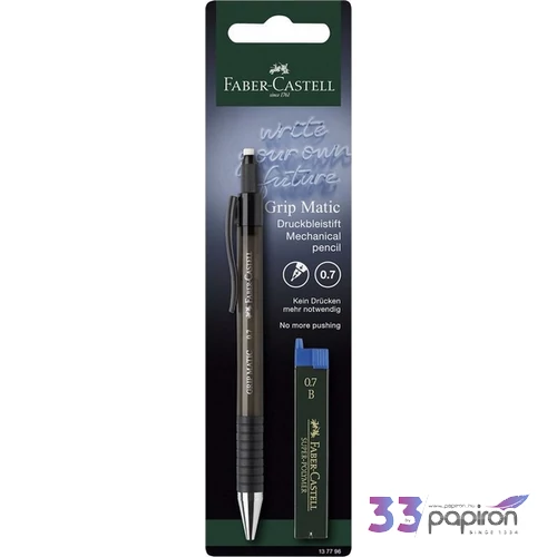 Faber Castell nyomósiron Töltőceruza 0,7mm GRIP MATIC 1377 + ironbetét vegyes szín BL.