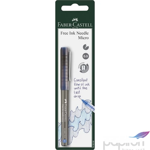 Faber Castell Roller toll 0,5m Needle kék BL. 348690
