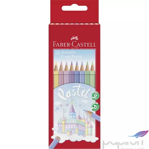Faber Castell színes ceruza 10db-os pasztell hatszögletű 