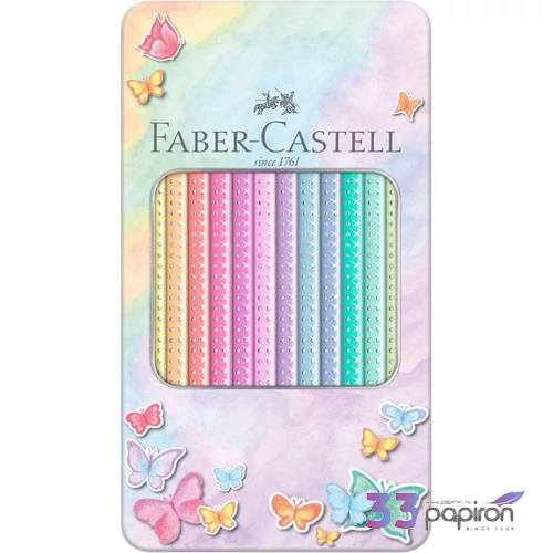 Faber Castell színes ceruza 12db-os SPARKLE pasztell fém dobozban