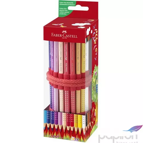 Faber Castell színes ceruza 18db-os GRIP tekercses tolltartóban hegyezővel