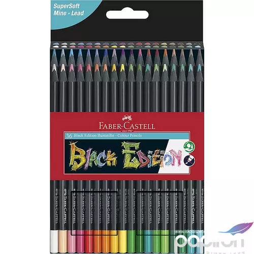 Faber-Castell színes ceruza 36db Black Edition fekete test 116436