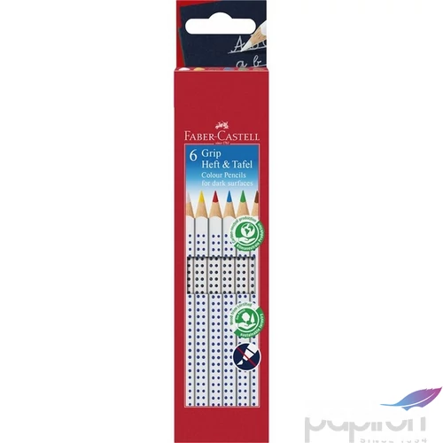 Faber Castell színes ceruza 6db-os GRIP sötét felületekre