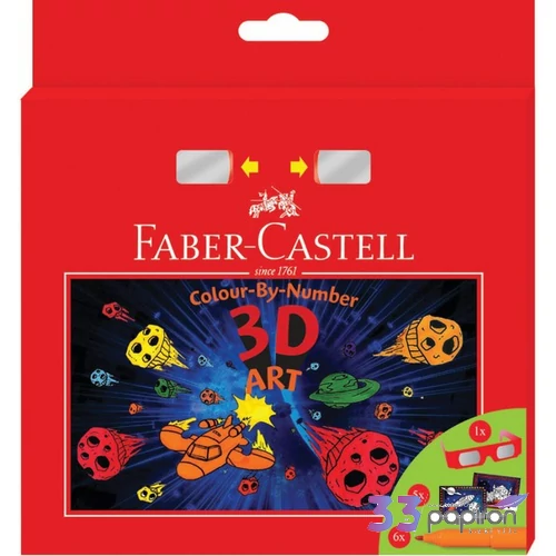 Faber-Castell színes ceruza FC-Színező készlet 3D (3D színező kártya ,filctoll,3D szemüveg) 155081 155081