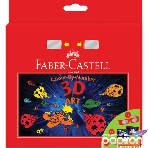 Faber-Castell színes ceruza FC-Színező készlet 3D (3D színező kártya ,filctoll,3D szemüveg) 155081 155081
