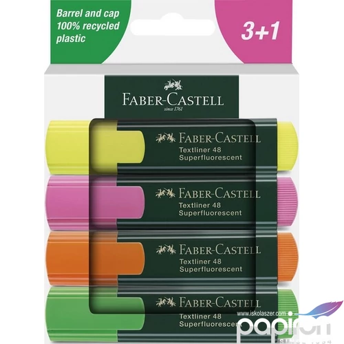 Faber Castell szövegkiemelő készlet 4db-os 1548 fluoreszkáló 2024