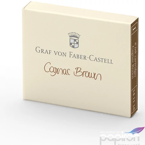 Faber Castell tintapatron GVFC 6db-os konyak barna 