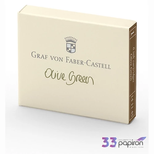 Faber Castell tintapatron GVFC 6db-os olivazöld 141115