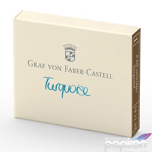 Faber Castell tintapatron GVFC 6db-os türkiz 