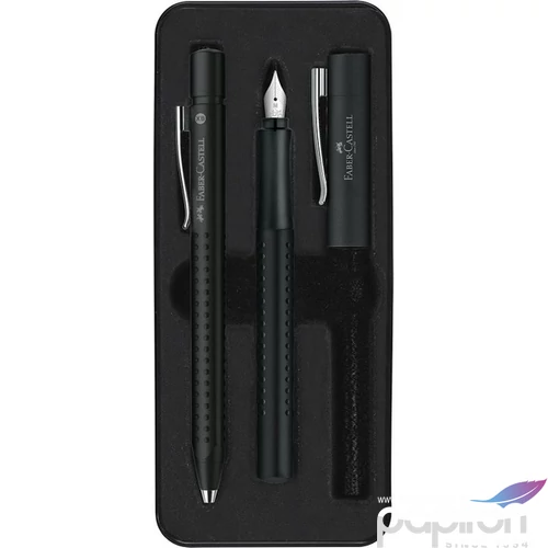 Faber Castell Töltőtoll GRIP 2011 2db-os készlet fekete 140983