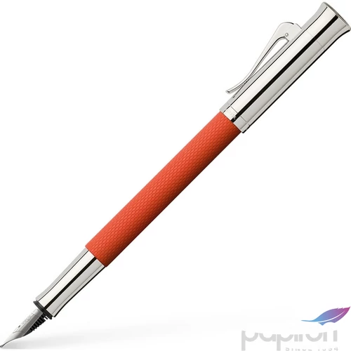 Faber Castell töltőtoll GVFC Guilloche ródium bevonatú égetett narancs F-es heggyel 145221