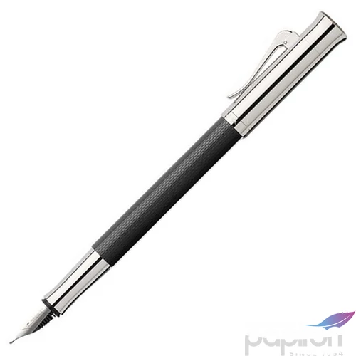 Faber Castell töltőtoll GVFC Guilloche ródium bevonatú fekete F-es heggyel