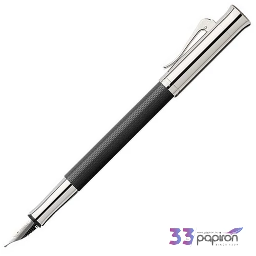 Faber Castell töltőtoll GVFC Guilloche ródium bevonatú fekete M-es heggyel 146540