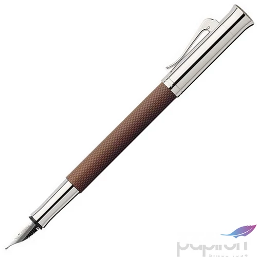 Faber Castell töltőtoll GVFC Guilloche ródium bevonatú konyak színű M