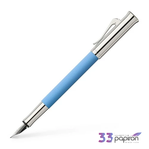 Faber Castell töltőtoll GVFC Guilloche ródium bevonatú öbölkék M 145280