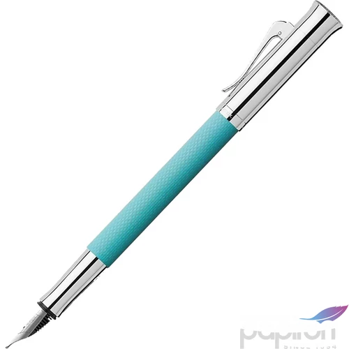 Faber Castell töltőtoll GVFC Guilloche ródium bevonatú Türkiz F FC Graf von Faber-Castel 145201