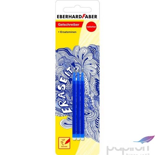 Eberhard Faber tollbetét rollertollhoz, 3db/csomag radírozható tollhoz