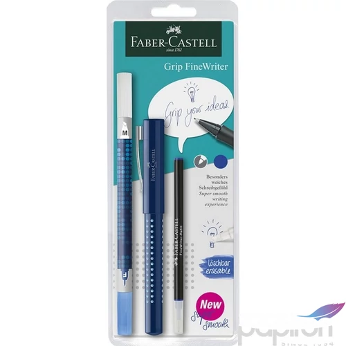 Faber-Castell tűfilc+tinta Grip 2010 kék 201740