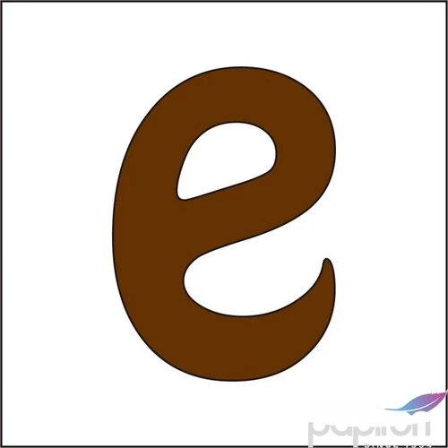 Fa betű - e 12-15mm, 10 db/csomag 