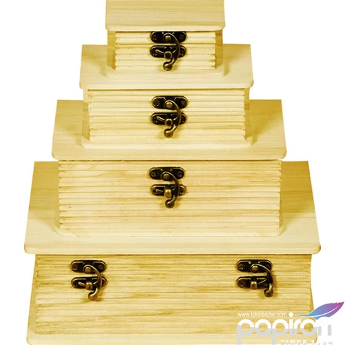 Fa doboz könyv formájú kallantyúval záródó tetővel GRAVÍROZHATÓ!S/4/3 [5997412704297]