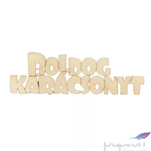 Fa felirat – Boldog Karácsonyt 10 cm, 3 db/csomag 