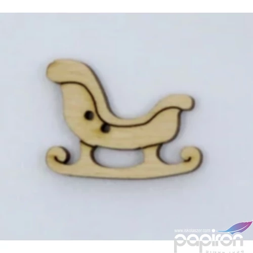 Fa figura gomb szánkó 10 db/csomag 143