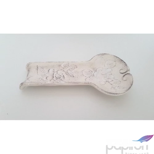 Fakanáltartó Porcelán 12,5x25x3cm virágos natur kézzel festett