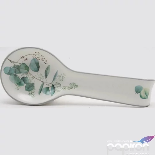 Fakanál tartó kerámia Eukaliptusz 23x9Cm
