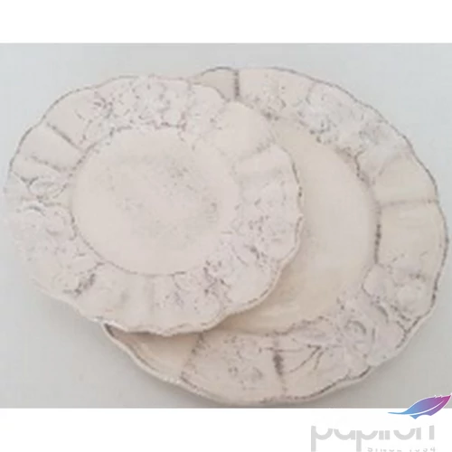 Fakanáltartó Porcelán 17x9,5x20cm álló virágos natúr, kézzel festett