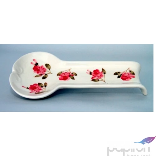 Fakanáltartó Porcelán 12,5x25x3cm rózsás lapos kézzel festett